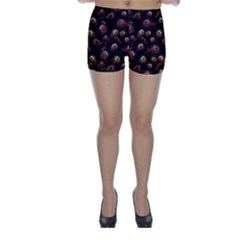 Zombie Eyes Pattern Skinny Shorts by SpinnyChairDesigns