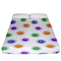 Cartoon Corona Virus Covid 19 Fitted Sheet (King Size) View1