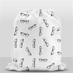 Geek Glasses With Eyes Drawstring Bag (small) by SpinnyChairDesigns