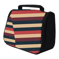 Seventies Stripes Full Print Travel Pouch (small) by tmsartbazaar
