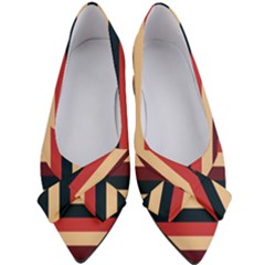 Seventies Stripes Women s Bow Heels by tmsartbazaar