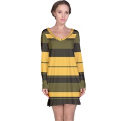 Vintage Yellow Long Sleeve Nightdress by tmsartbazaar