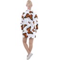 Monarch Butterflies Women s Long Sleeve Casual Dress View2