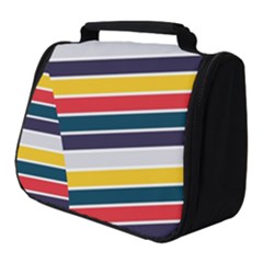 Horizontal Colored Stripes Full Print Travel Pouch (small) by tmsartbazaar