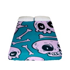 Skull Fitted Sheet (full/ Double Size) by Sobalvarro