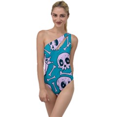 Skull To One Side Swimsuit by Sobalvarro
