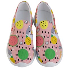 Cats And Fruits  Men s Lightweight Slip Ons by Sobalvarro
