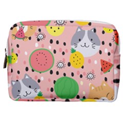 Cats And Fruits  Make Up Pouch (medium) by Sobalvarro