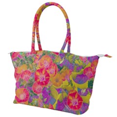 Red Liana Flower Canvas Shoulder Bag by DinkovaArt
