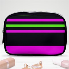 Disco Stripes Make Up Pouch (small) by tmsartbazaar