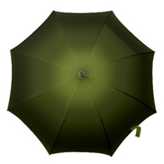 Army Green Gradient Color Hook Handle Umbrellas (medium) by SpinnyChairDesigns
