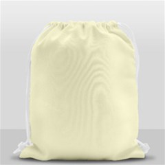 True Cream Color Drawstring Bag (small) by SpinnyChairDesigns