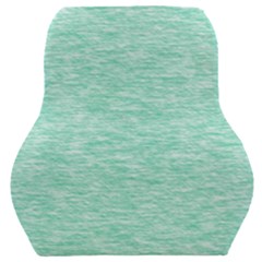 Biscay Green Texture  Car Seat Back Cushion  by SpinnyChairDesigns
