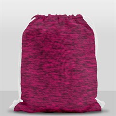 Fuschia Pink Texture Drawstring Bag (small) by SpinnyChairDesigns