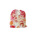 Red Orange Abstract Art Drawstring Pouch (Small) View2