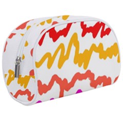 Multicolored Scribble Abstract Pattern Makeup Case (medium) by dflcprintsclothing