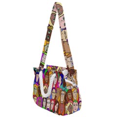 432sisters Rope Handles Shoulder Strap Bag by Kritter
