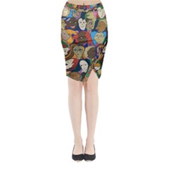 Sisters2020 Midi Wrap Pencil Skirt by Kritter