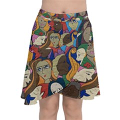 Sisters2020 Chiffon Wrap Front Skirt by Kritter