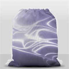 Violet Glowing Swirls Drawstring Bag (small) by SpinnyChairDesigns