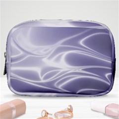 Violet Glowing Swirls Make Up Pouch (small) by SpinnyChairDesigns