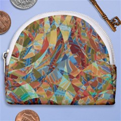 Boho Colorful Mosaic Horseshoe Style Canvas Pouch by SpinnyChairDesigns