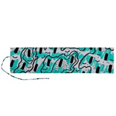 Doodle Art Minimal Drawing Pen Roll Up Canvas Pencil Holder (l) by HermanTelo