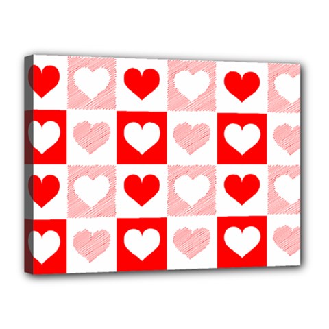 Hearts  Canvas 16  X 12  (stretched) by Sobalvarro