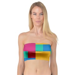 Squares  Bandeau Top by Sobalvarro