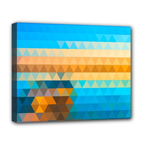 Mosaic  Deluxe Canvas 20  X 16  (stretched) by Sobalvarro