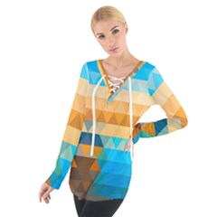 Mosaic  Tie Up Tee by Sobalvarro
