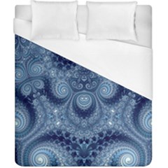 Royal Blue Swirls Duvet Cover (california King Size) by SpinnyChairDesigns