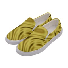 Golden Wave Women s Canvas Slip Ons by Sabelacarlos