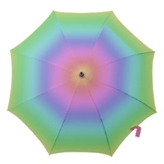 Pastel Rainbow Ombre Gradient Hook Handle Umbrellas (medium) by SpinnyChairDesigns