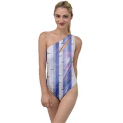 Birch Tree Forest Digital To One Side Swimsuit by Mariart