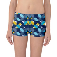 Geometric Hypnotic Shapes Boyleg Bikini Bottoms by tmsartbazaar
