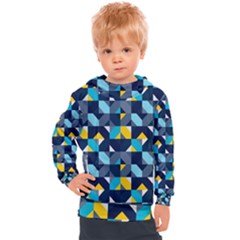 Geometric Hypnotic Shapes Kids  Hooded Pullover by tmsartbazaar
