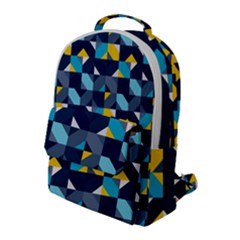 Geometric Hypnotic Shapes Flap Pocket Backpack (large) by tmsartbazaar