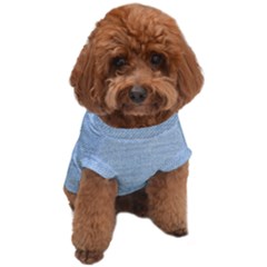 Lt Blue Stone Washed Denim Dog T-shirt by retrotoomoderndesigns