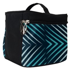 Blue Motif Design Make Up Travel Bag (small) by tmsartbazaar