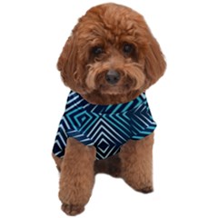 Blue Motif Design Dog T-shirt by tmsartbazaar