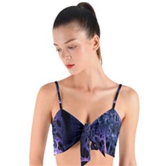 Fractal Web Woven Tie Front Bralet by Sparkle