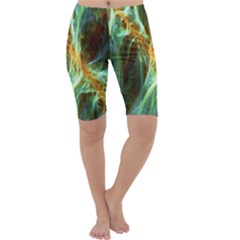 Abstract Illusion Cropped Leggings  by Sparkle