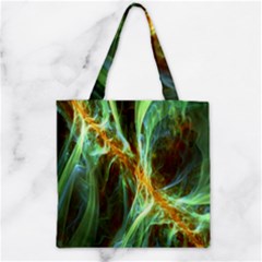 Abstract Illusion Zipper Grocery Tote Bag by Sparkle