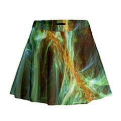 Abstract Illusion Mini Flare Skirt by Sparkle