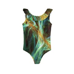 Abstract Illusion Kids  Frill Swimsuit by Sparkle