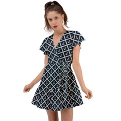 Anchors  Flutter Sleeve Wrap Dress by Sobalvarro