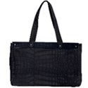 Black Crocodile Skin Canvas Work Bag View2