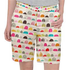 Scandinavian Folk Art Rainbow Road Pocket Shorts by andStretch