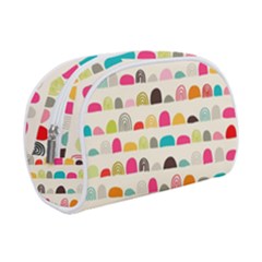Scandinavian Folk Art Rainbow Road Makeup Case (small) by andStretch